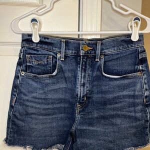 Denim High-Waisted Cutoff Shorts